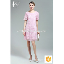 Alibaba Baby Pink Embroided Vêtements Casual Maxi Dress Ladies Smart Dress